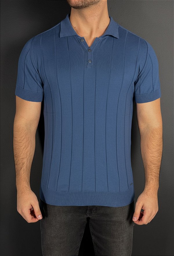 Polo Tricot Marselha Azul Vidic