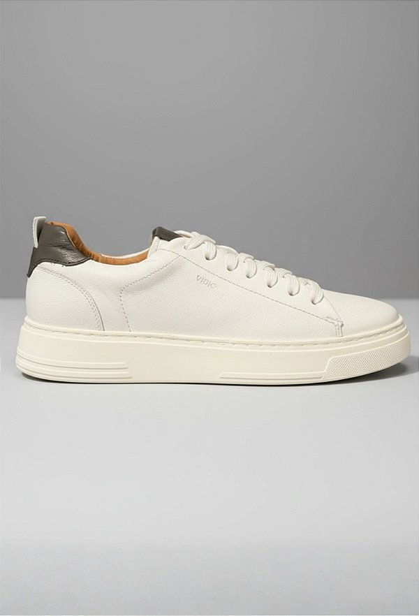 Tênis Sneaker Vidic Dallas Branco Musgo
