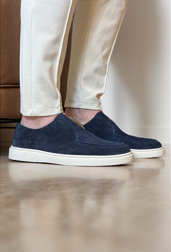 Loafer Montelli Vidic Camurça Marinho