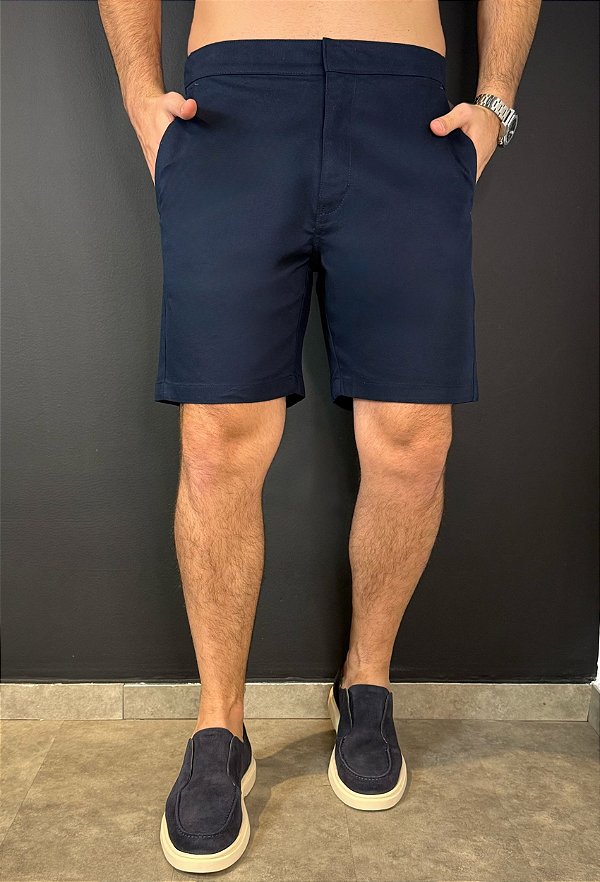 Bermuda Sarja Premium Vidic Marinho