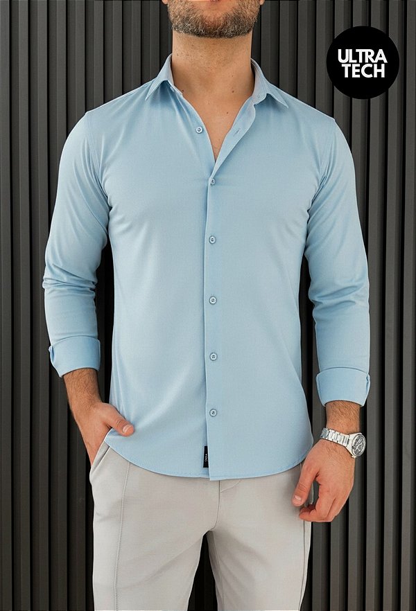 Camisa Ultra Tech Vidic Azul Claro