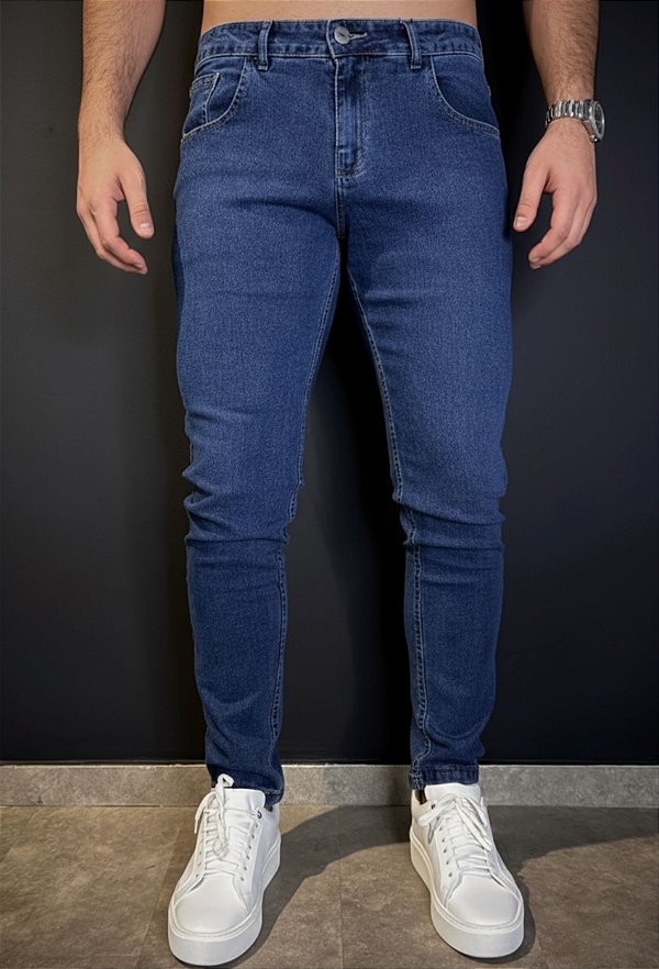 Calça Jeans Skinny Azul Naval
