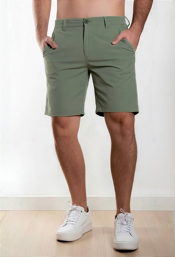 Short Tech Alfaiataria Verde Vidic