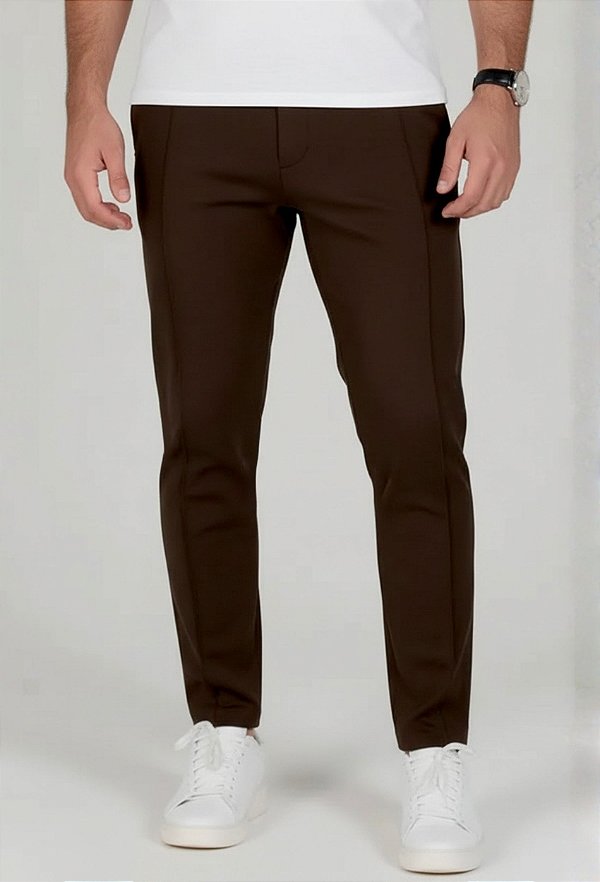 Calça Alfaiataria Tech Vidic Marrom