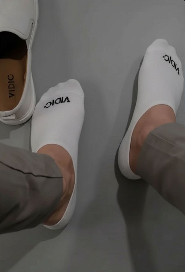 Meia Invisível Branca Vidic