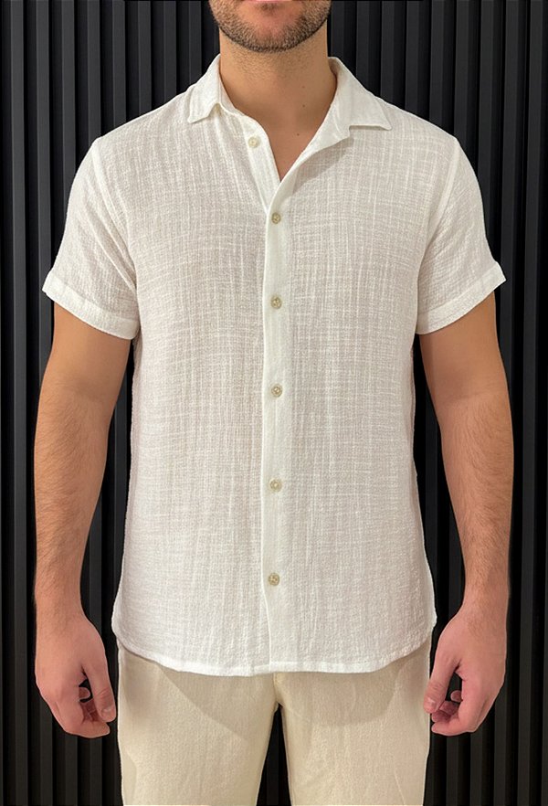 Camisa Resort Vidic Branca MC