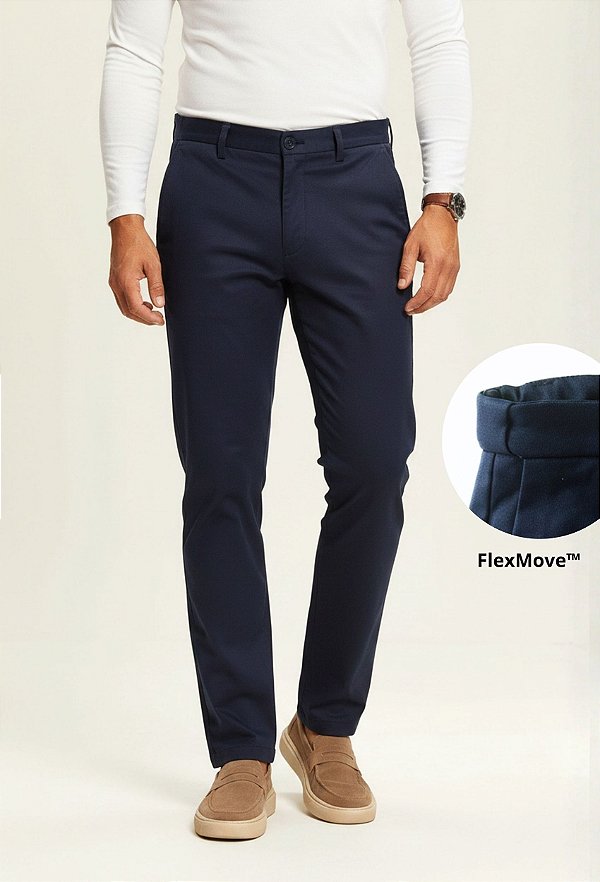 Calça Alfaiataria Vidic FlexMove Marinho