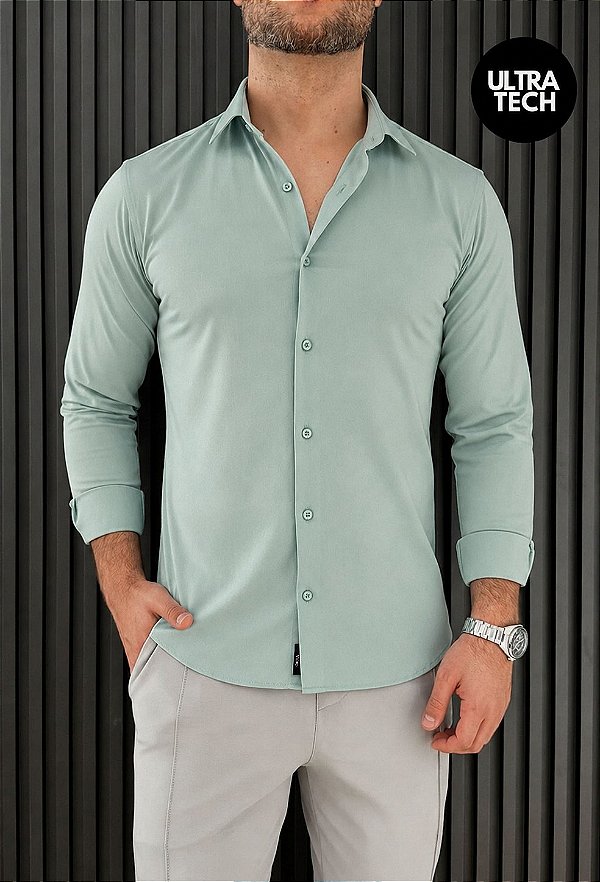 Camisa Ultra Tech Vidic Verde Claro