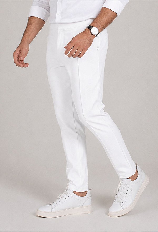 Calça Alfaiataria Tech Vidic Branca