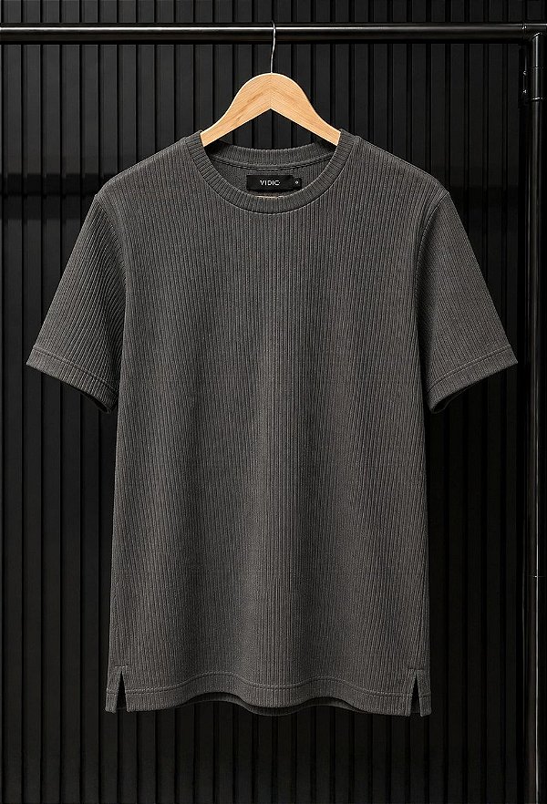 Camiseta Monaco Texture Vidic Grafite