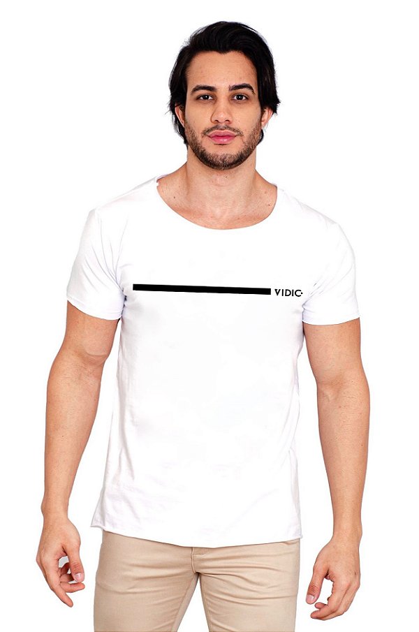 Camiseta Branca Vidic Line
