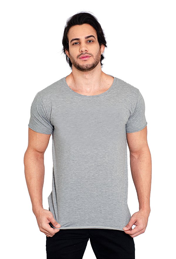 Camiseta Básica Cinza Mescla VIDIC