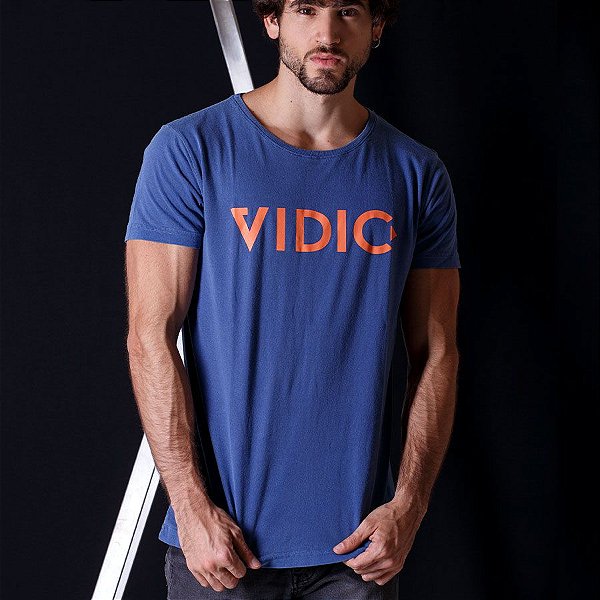 Camiseta Estonada Azul Vidic