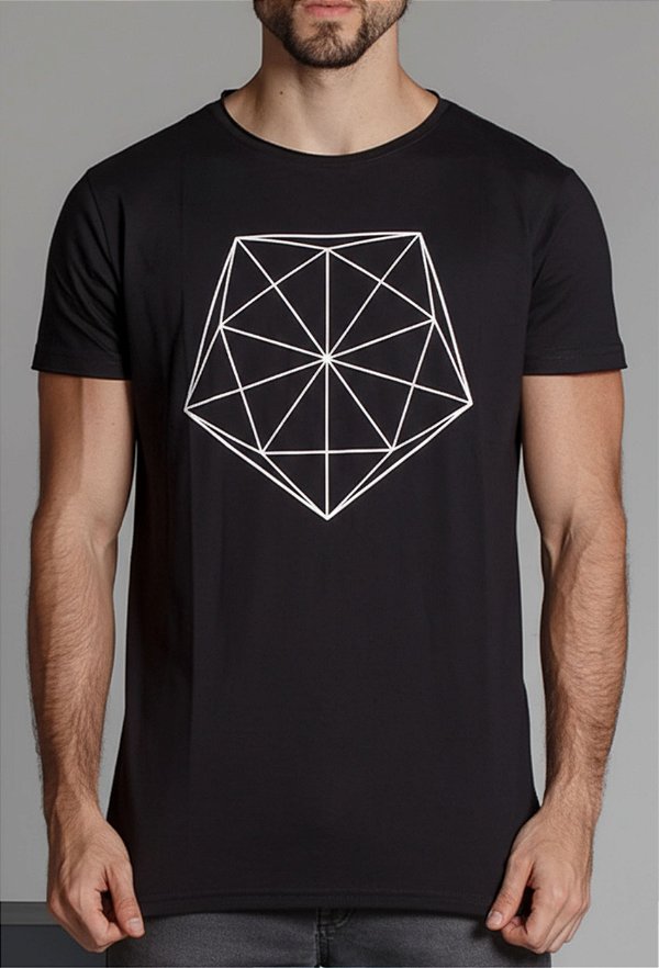 Camiseta Pentágono Geométrico Vidic