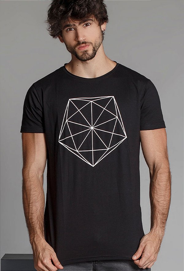 Camiseta Pentágono Geométrico Vidic