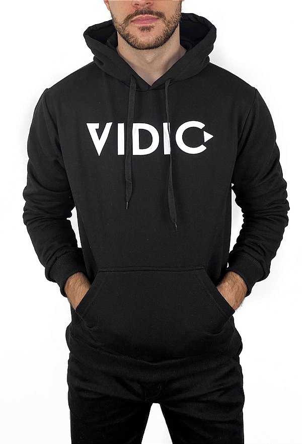 Moletom Canguru Vidic Preto