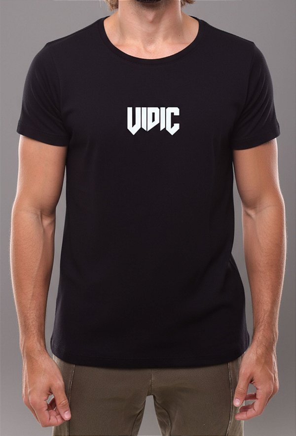 Camiseta Rock Classic Vidic Preta