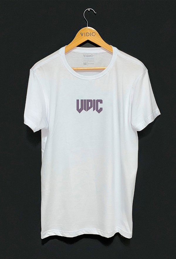 Camiseta Rock Classic Vidic Branca