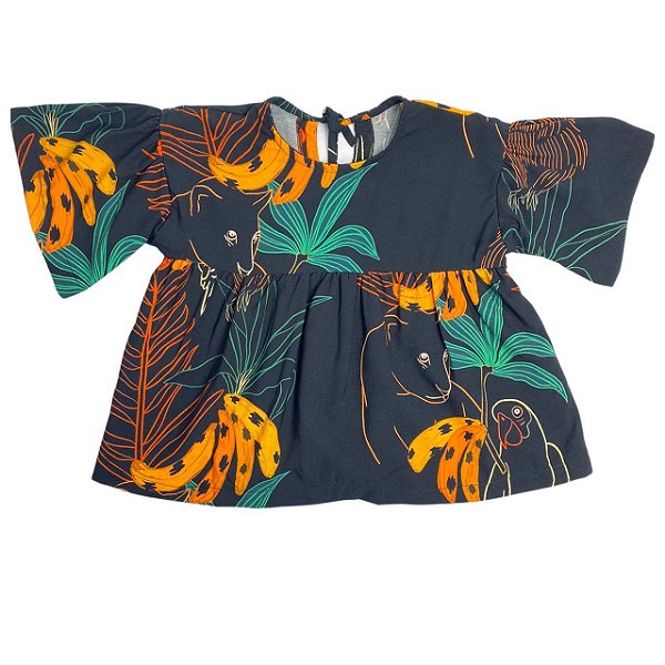 Camiseta Banana Preta