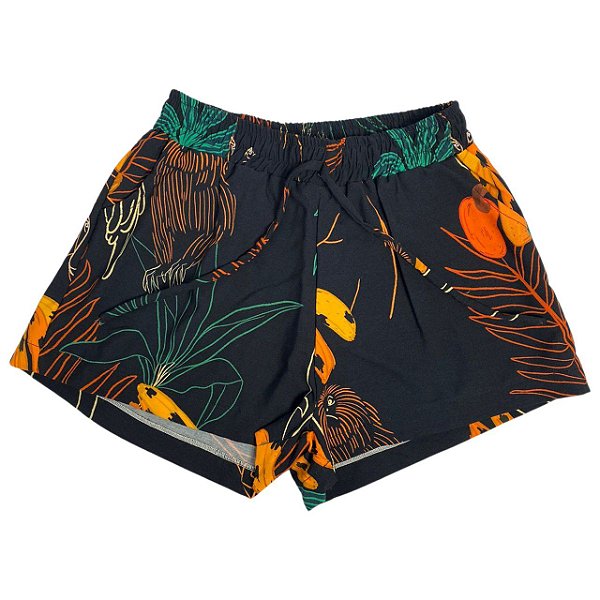 Shorts Banana Preta