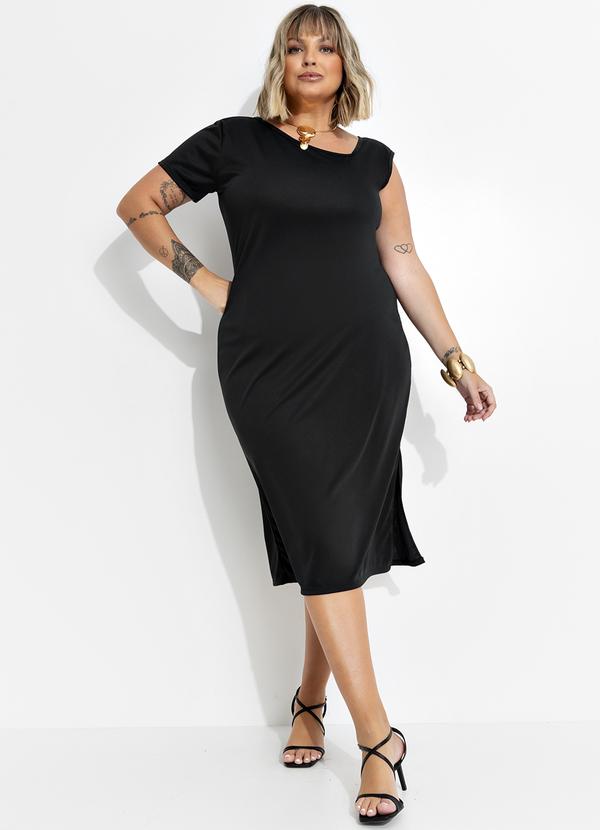 Vestido Preto Em Malha