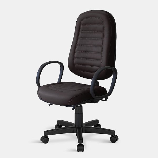 Cadeira Presidente Belluno Giratória Back C/br 0097 Marrom