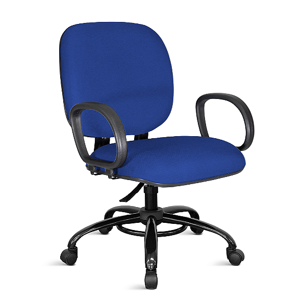 Cadeira Obeso Turim Max Plus Size Giratória Azul