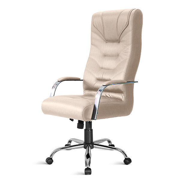 Cadeira Pres.Extra Galluzzo Giratória CR Relax C/Braços Bege