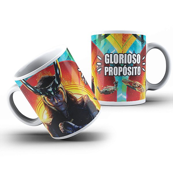 CANECA PERSONALIZADA LOKI GLORIOSO PROPÓSITO, GRÁTIS CAIXINHA DE PRESENTE !!