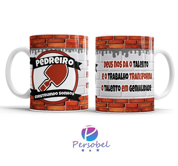 Caneca de profissão para pedreiro