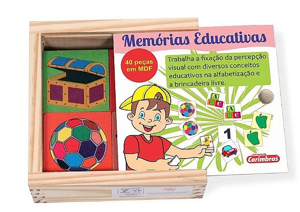 Memória Educativas de Alfabetização 40 Peças