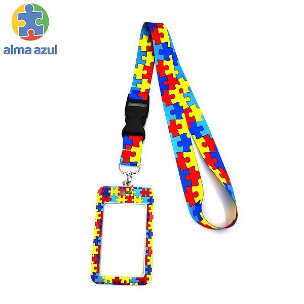 Cordão Com Porta Crachá Autismo