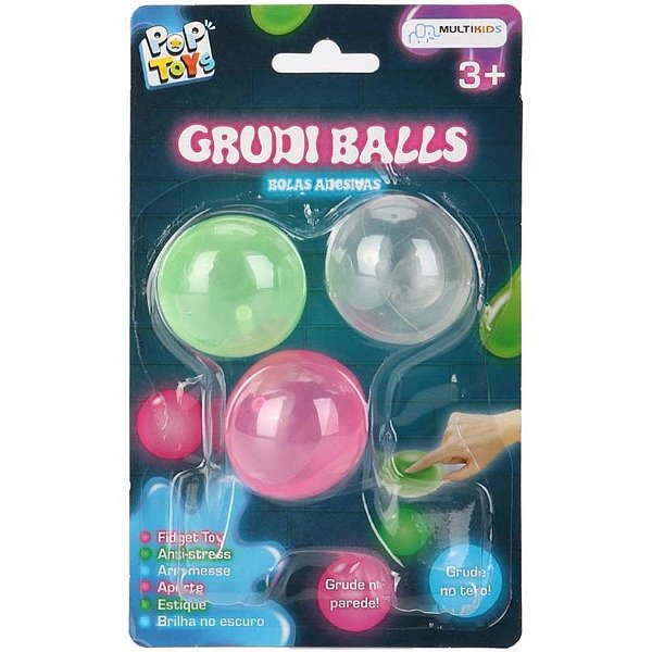 Grudi Balls Bolas Adesivas em Neon