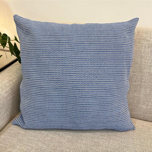 Capa Para Almofada Mini Chevron Azul