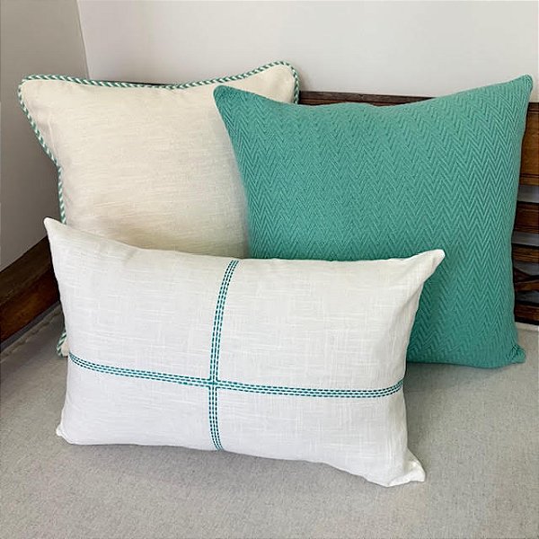 Kit Bordada Cruz Verde Tiffany