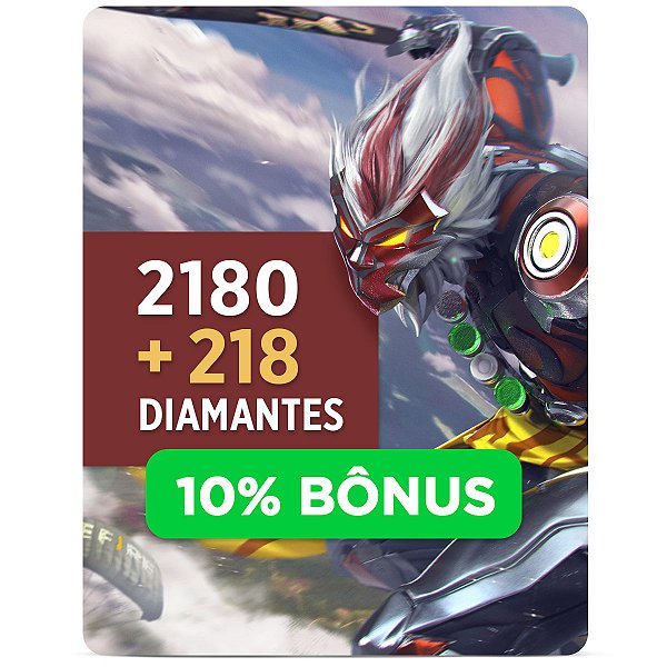 Free Fire - 2.180 Diamantes + 20% de Bônus - Código - PentaKill Store -  PentaKill Store - Gift Card e Games