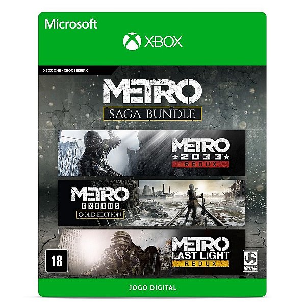 Jogo Metro Saga Bundle - Xbox 25 Dígitos Código Digital - PentaKill Store -  Gift Card e Games