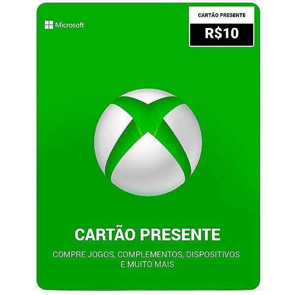 Xbox Live R$10 Reais - Código Digital - PentaKill Store - PentaKill Store - Gift  Card e Games