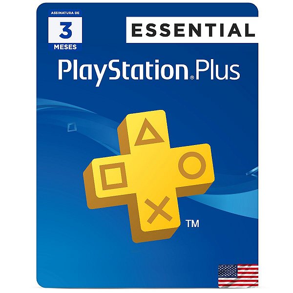 PlayStation Plus Essencial: Assinatura de 3 meses