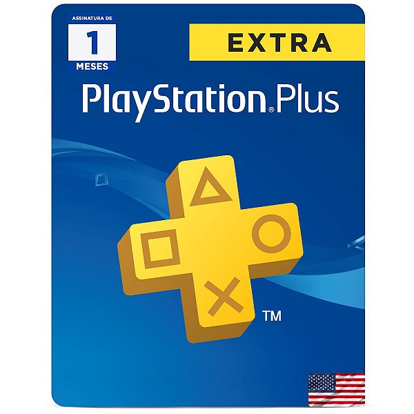 Playstation Plus Extra 1 Mês Assinatura USA - Código Digital - PentaKill  Store - Gift Card e Games