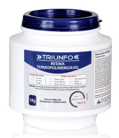 Resina Termopolimerizável Cristal - Triunfo  - 1KG