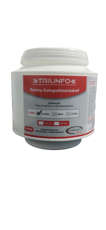 Resina Autopolimerizável Incolor - 1KG - Triunfo