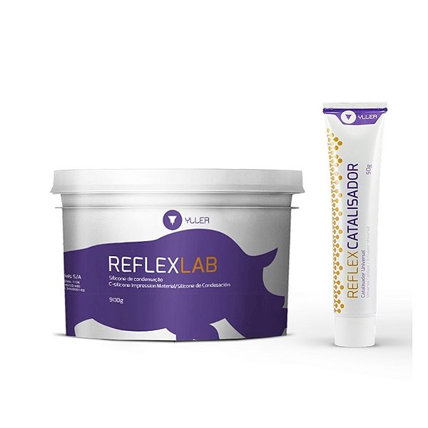 Kit Silicone para Muralha Yller Reflex Lab 900gr + Catalizador Universal 50gr