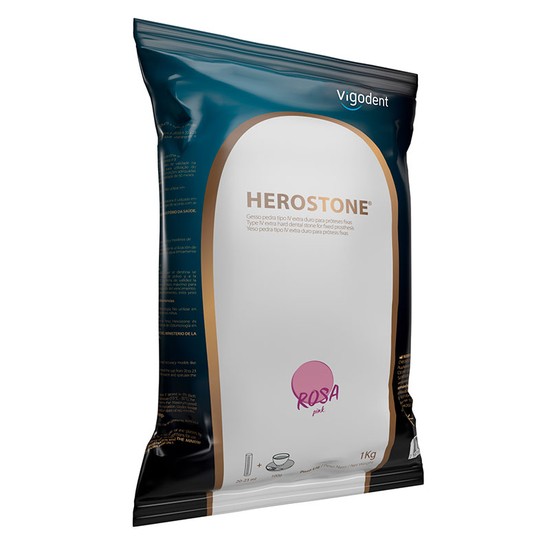 Gesso Herostone Rosa Pink - Vigodent 1Kg