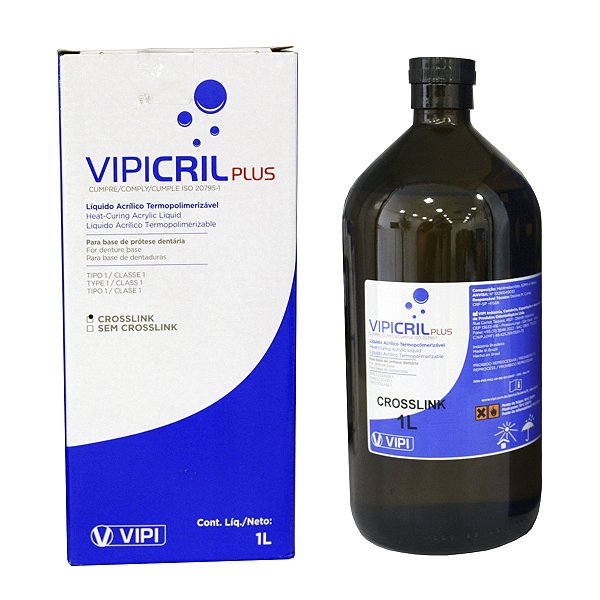 Vipi Cril Líquido Acrílico Termopolimerizável - Vipi 1L