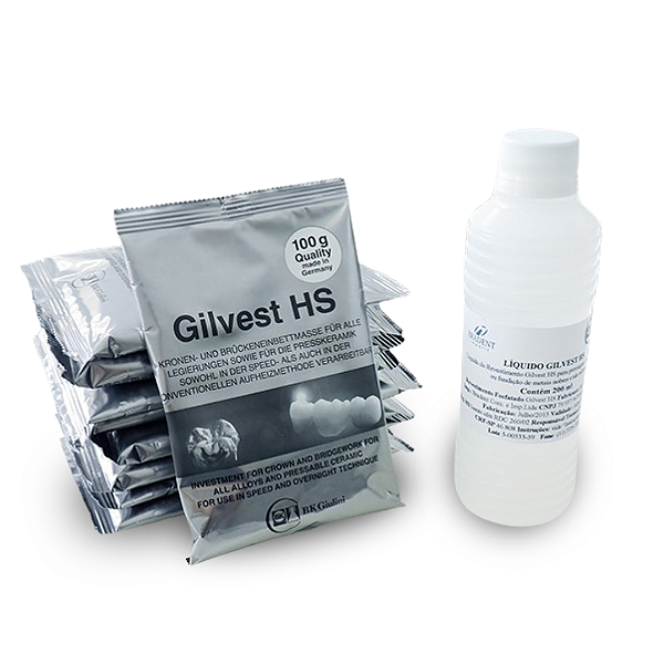 Revestimento Fundição e Cerâmica Prensada Gilvest HS - Bradent