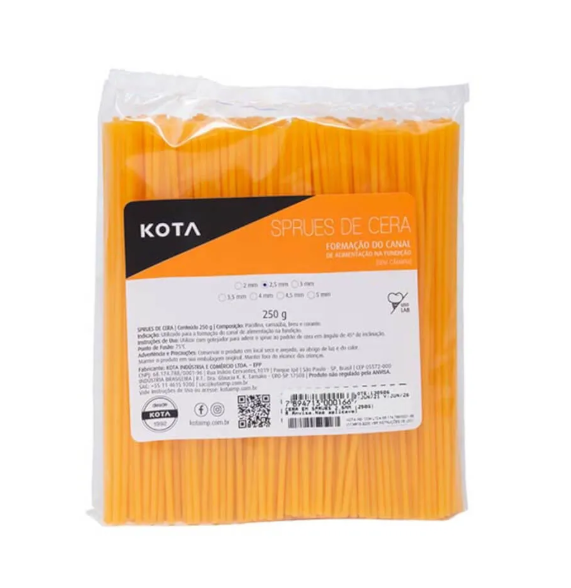 Sprues de Cera - Kota 250g
