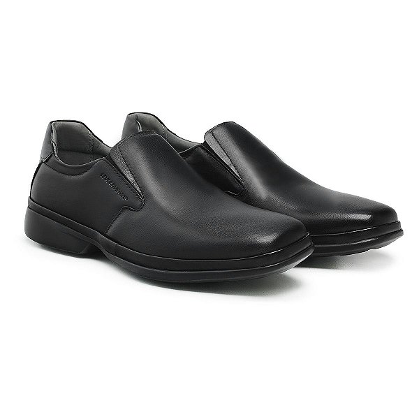 Sapato Masculino De Couro Legitimo Ultra Comfort - 46102 Preto - Comfort  Shoes