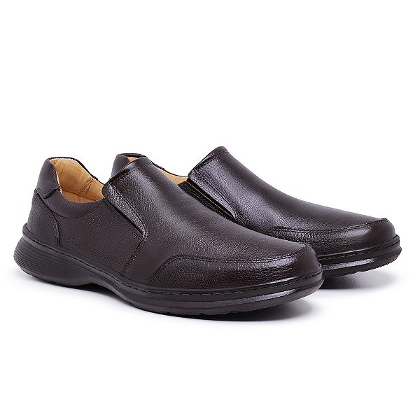 Sapato Masculino de Couro Legítimo Classic - 6023 Brown