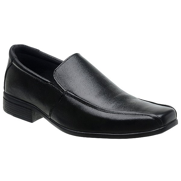 Sapato Social Masculino Em Couro Legítimo - 3080 Preto - Comfort Shoes